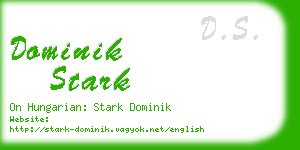 dominik stark business card